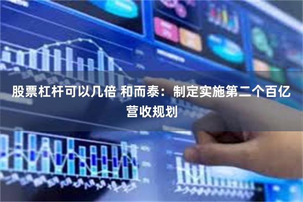 股票杠杆可以几倍 和而泰：制定实施第二个百亿营收规划