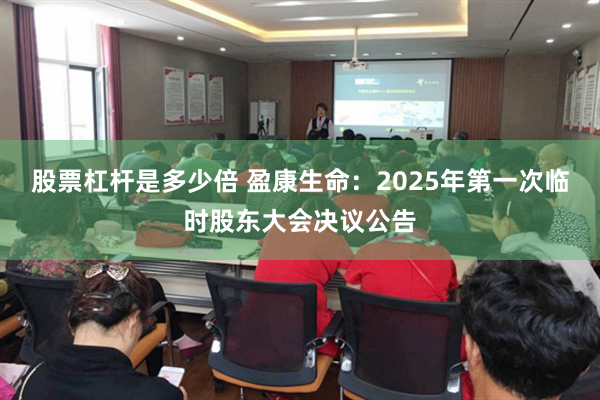股票杠杆是多少倍 盈康生命：2025年第一次临时股东大会决议公告